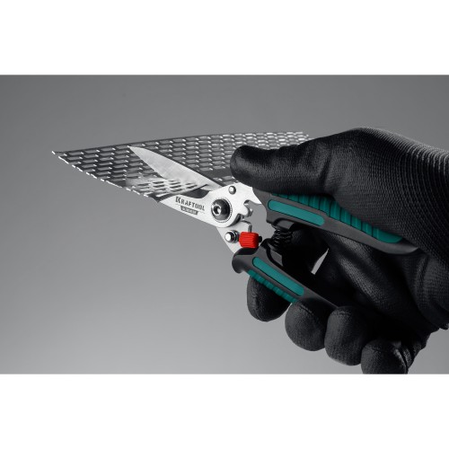KRAFTOOL Alligator, 200 мм, многофункциональные прямые технические ножницы (23201)