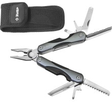 ЗУБР МАСТЕР, мультитул, 10 в 1, мини, металлические ручки, нейлоновый чехол, 86 мм (47750)