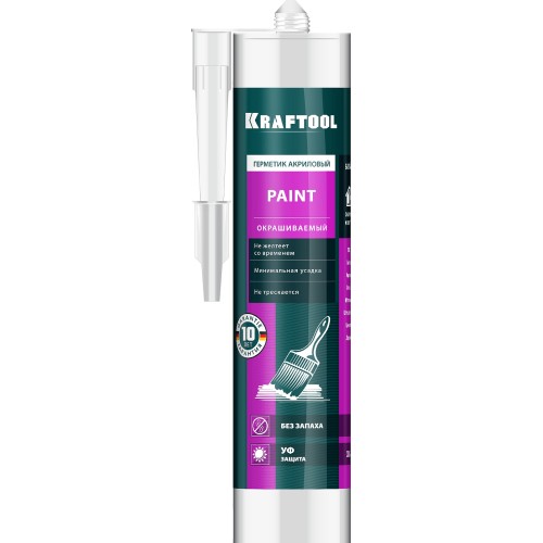 KRAFTOOL PAINT, 300 мл, белый, универсальный акриловый герметик (41251-0)