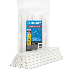 ЗУБР 7 х 150 мм, 30 шт, сверхпрочные прозрачные клеевые стержни, Профессионал (06855-30)