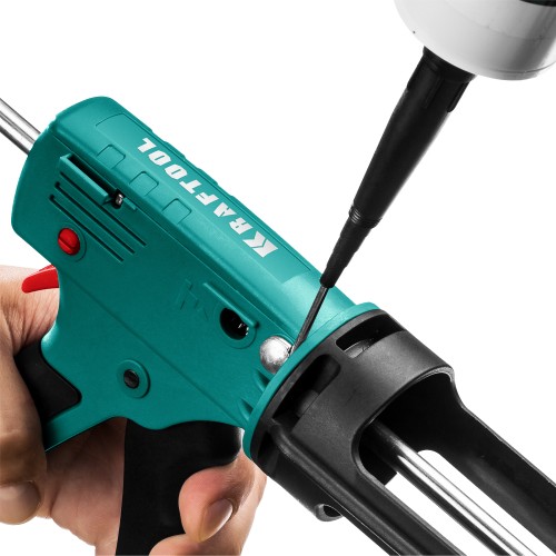 KRAFTOOL GRAND 2-in-1 310 мл антикапельная система постоянное давление, скелетный пистолет для герметика (06674)