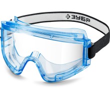 ЗУБР ПАНОРАМА Г, закрытого типа, стекло из ударопрочного поликарбоната, защитные очки с герметичной вентиляцией, Профессионал (110232)