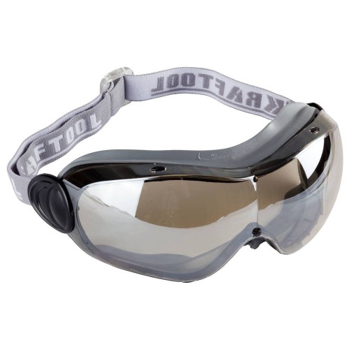 KRAFTOOL SGP-7 стекло сферической формы с антибликовым и антизапотевающим покрытием, обтюратор из TPR, непрямая вентиляция, защитные очки (11007)