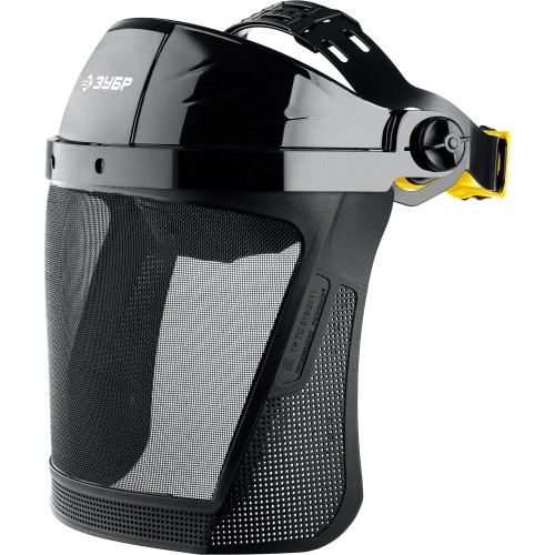 ЗУБР СЕКТОР-С, экран из мелкоячеистой сетки 190 х 339 мм, с храповиком, защитный лицевой щиток, Профессионал (110851)