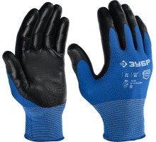 ЗУБР МЕХАНИК, XL (10), перчатки с нитриловым покрытием, маслобензостойкие, 15 класс, Профессионал (11276-XL)