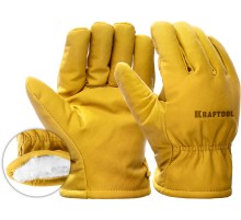 KRAFTOOL EXTREM Winter, XL (10) утеплённые кожаные рабочие перчатки (1137-XL)