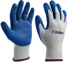 ЗУБР ЗАХВАТ, L-XL, х/б перчатки с текстурированным нитриловым обливом, повышенная износостойкость, 13 класс, Профессионал (11457-XL)
