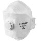 ЗУБР ТК-80, класс защиты FFP1, плоская 3-х панельная, фильтрующая полумаска с клапаном выдоха (11164)