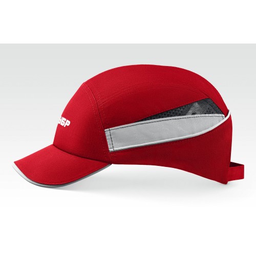 ЗУБР БИНОМ, красная, ударопрочный корпус, укороченный козырёк 55мм, размер от 54 до 59см, защитная каскетка, Профессионал (11096)