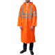 ЗУБР нейлон, сигнальный цвет, р.52-54, плащ-дождевик на молнии, Профессионал (11617-52)