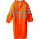 ЗУБР нейлон, сигнальный цвет, р.52-54, плащ-дождевик на молнии, Профессионал (11617-52)