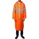 ЗУБР нейлон, сигнальный цвет, р.52-54, плащ-дождевик на молнии, Профессионал (11617-52)