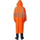 ЗУБР нейлон, сигнальный цвет, р.52-54, плащ-дождевик на молнии, Профессионал (11617-52)
