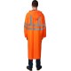 ЗУБР нейлон, сигнальный цвет, р.52-54, плащ-дождевик на молнии, Профессионал (11617-52)