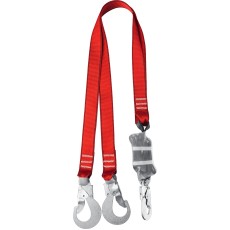 ЗУБР СЛА-2 карабины из оцинкованной стали, длина - 1.42м, разрывной ленточный амортизатор, двухплечный строп (11587)