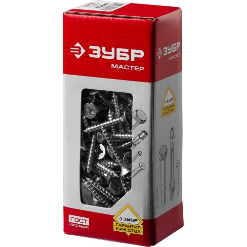 ЗУБР СУ-Б, 40 х 6.0 мм, белый цинк, 180 шт, универсальный саморез (4-300371-60-040)