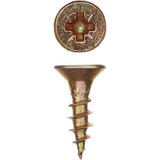 ЗУБР СУ-Ж, 12 х 3.0 мм, желтый цинк, 90 шт, универсальный саморез (300396-30-012)