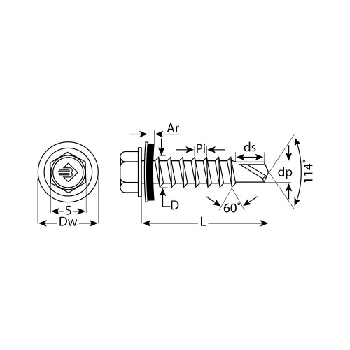 ЗУБР СКД 5009, 80 х 4.8 мм, неб.-голуб., 700 шт, кровельный саморез (4-300310-48-080-5009)