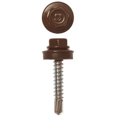 ЗУБР СКД 8017, 29 х 4.8 мм, шок.-коричн., 400 шт, кровельный саморез, Профессионал (4-300315-48-029-8017)