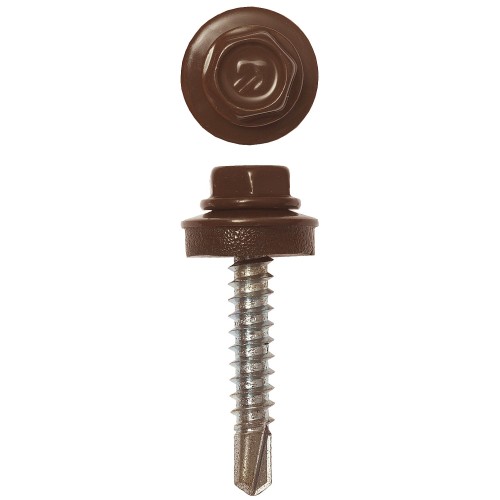 ЗУБР СКД 8017, 29 х 4.8 мм, шок.-коричн., 400 шт, кровельный саморез, Профессионал (4-300315-48-029-8017)