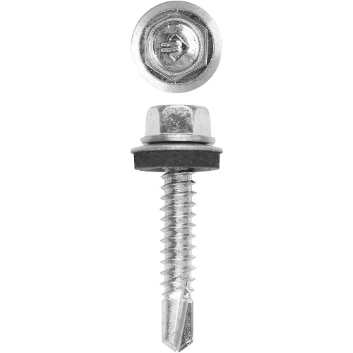 ЗУБР СКМ, 19 х 6.3 мм, цинк, 2000 шт, кровельный саморез, Профессионал (4-300310-63-019)