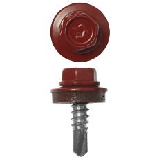 ЗУБР СКМ 3003, 25 х 5.5 мм, рубин.-красн., 1800 шт, кровельный саморез, Профессионал (4-300310-55-025-3003)