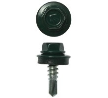 ЗУБР СКМ 6005, 19 х 5.5 мм, зелёный насыщ., 2500 шт, кровельный саморез, Профессионал (4-300310-55-019-6005)