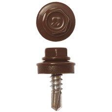 ЗУБР СКМ 8017, 19 х 5.5 мм, шок.-коричн., 2500 шт, кровельный саморез, Профессионал (4-300310-55-019-8017)