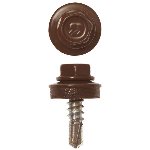 ЗУБР СКМ 8017, 19 х 5.5 мм, шок.-коричн., 2500 шт, кровельный саморез, Профессионал (4-300310-55-019-8017)