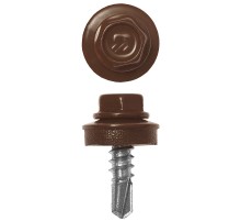 ЗУБР СКМ 8017, 25 х 5.5 мм, шок.-коричн., 1800 шт, кровельный саморез, Профессионал (4-300310-55-025-8017)