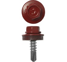 ЗУБР СКМ 3003, 25 х 5.5 мм, рубин.-красн., 420 шт, кровельный саморез, Профессионал (4-300315-55-025-3003)