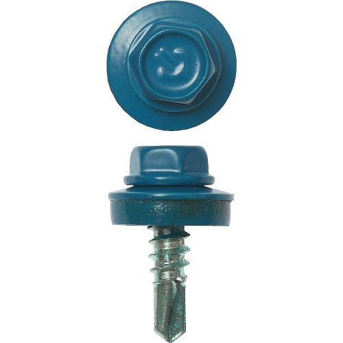 ЗУБР СКМ 5009, 19 х 5.5 мм, неб.-голуб., 500 шт, кровельный саморез (4-300315-55-019-5009)