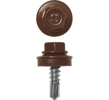 ЗУБР СКМ 8017, 25 х 5.5 мм, шок.-коричн., 420 шт, кровельный саморез, Профессионал (4-300315-55-025-8017)