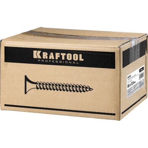 KRAFTOOL СГД, 55 х 3.5 мм, фосфатированное покрытие, 2700 шт, саморез гипсокартон-дерево (3005-55)