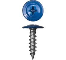 ЗУБР ПШМ 5005, 25 х 4.2 мм, синий насыщ., 400 шт, саморез с пресс-шайбой (300191-42-025-5005)