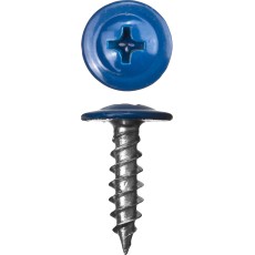 ЗУБР ПШМ 5005, 25 х 4.2 мм, синий насыщ., 400 шт, саморез с пресс-шайбой (300191-42-025-5005)