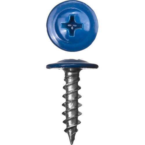 ЗУБР ПШМ 5005, 25 х 4.2 мм, синий насыщ., 400 шт, саморез с пресс-шайбой (300191-42-025-5005)