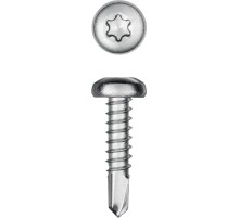 KRAFTOOL DS-P, 16 х 4.8 мм, А2, сверло, полукруглая головка, ТХ25, 400 шт, саморез нержавеющий (300931-48-016)