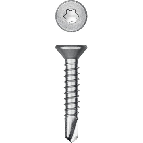 KRAFTOOL DS-C, 25 х 4.2 мм, А2, сверло, потайная головка, ТХ20, 400 шт, саморез нержавеющий (300932-42-025)