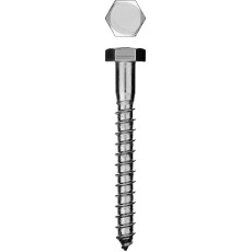 ЗУБР ШДШ, DIN 571, 160 х 12 мм, цинк, 150 шт, шуруп с шестигранной головкой (300450-12-160-150)