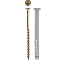 ЗУБР 6 х 40 мм, цилиндрический бортик, 2000 шт, дюбель-гвоздь (4-301360-06-040)