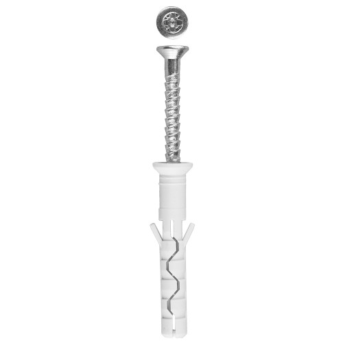 ЗУБР 6 х 80 мм, потайной бортик, 70 шт, нейлоновый дюбель-гвоздь, Профессионал (4-301375-06-080)