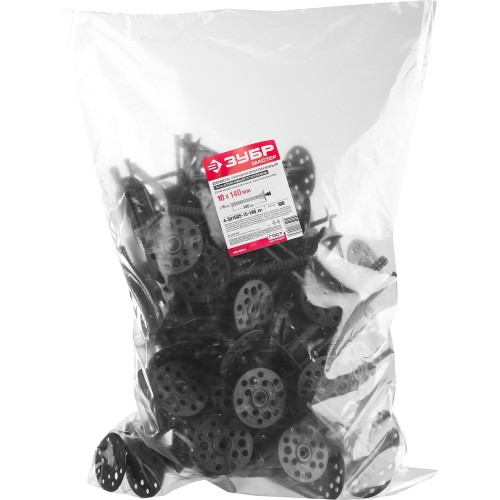 ЗУБР 10 х 140 мм, пластиковый стержень, 100 шт, дюбель для изоляционных материалов (4-301505-10-140)