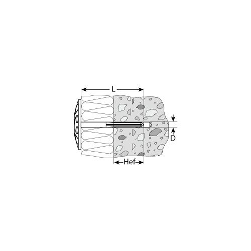 ЗУБР 10 х 160 мм, металлический стержень, 100 шт, дюбель для изоляционных материалов (4-301525-10-160)