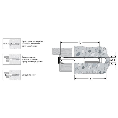 ЗУБР 8 х 92 мм, 70 шт, рамный анкер (302232-08-092)