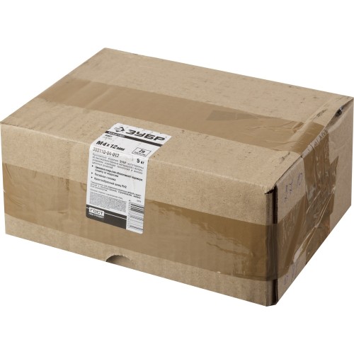 ЗУБР DIN 965, кл. пр. 4.8, M4 х 12 мм, цинк, 5 кг, винт с потайной головкой (303110-04-012)