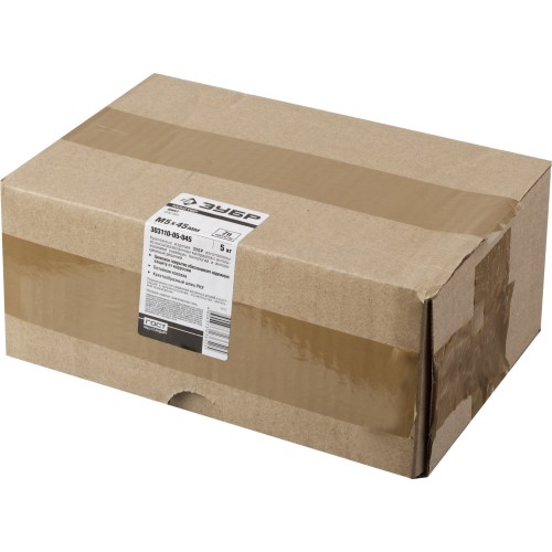 ЗУБР DIN 965, кл. пр. 4.8, M5 х 45 мм, цинк, 5 кг, винт с потайной головкой (303110-05-045)