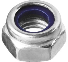 ЗУБР DIN 985, кл. пр. 6, M6, цинк, 16 шт, самостопорящаяся гайка с нейлоновым кольцом (303586-06)