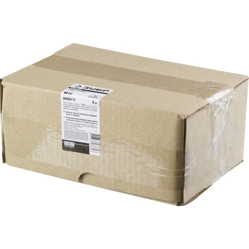 ЗУБР DIN 6923, кл. пр. 6, M12, цинк, 5 кг, гайка с фланцем (303630-12)