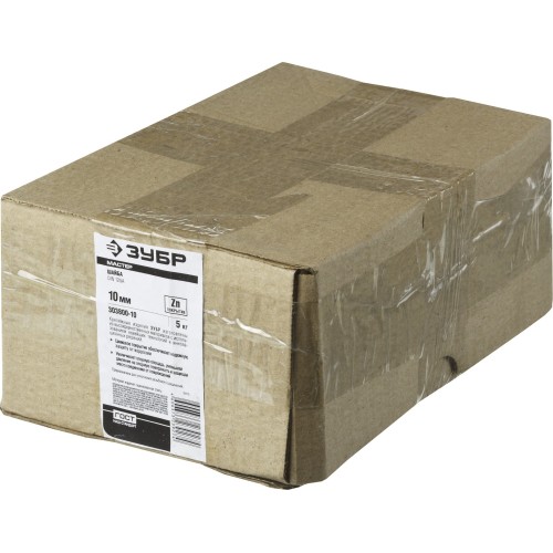 ЗУБР DIN 125А, 10 мм, цинк, 5 кг, шайба (303800-10)